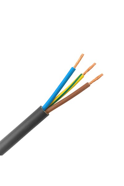 ÖZNUR 3 x 0.75 Ttr Kablo Tam Bakır Siyah 18 metre
