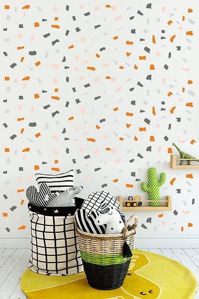 ENGINPRINT 180 Pieces Terrazzo Stone Pattern Wall Sticker Set