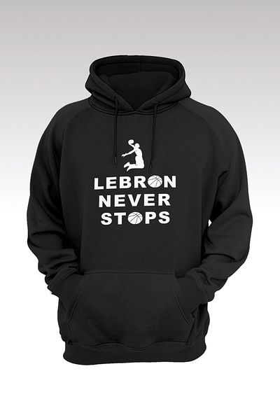 Magical Wear Hanorac negru cu glugă Lebron James 121 - Hanorac