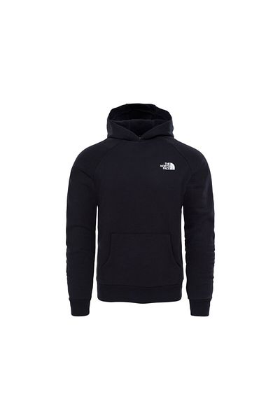 THE NORTH FACE Ανδρικά φούτερ εξωτερικού χώρου - M Raglan Red Box HD, Μαύρο