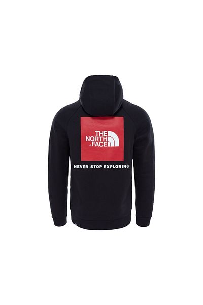 THE NORTH FACE Ανδρικά φούτερ εξωτερικού χώρου - M Raglan Red Box HD, Μαύρο