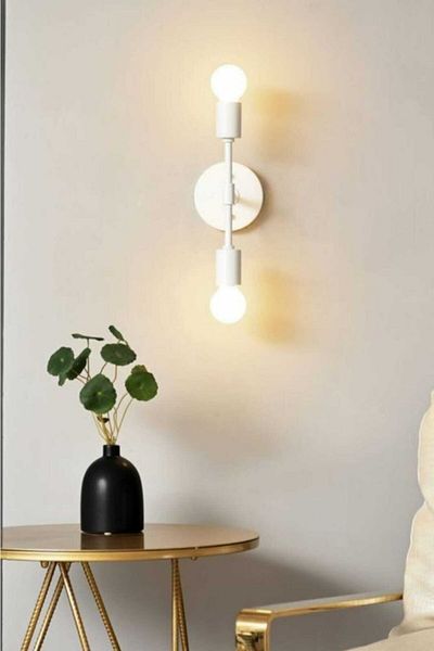 BSA LIGHTING Anka 2 Piece White Sconce