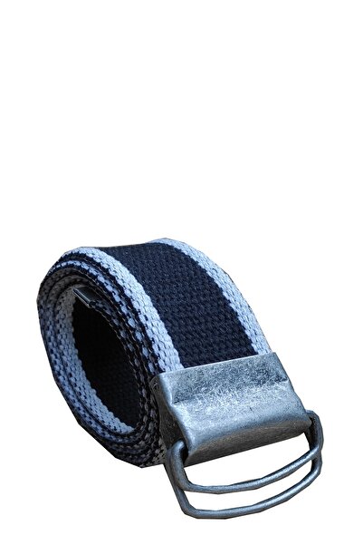 Kemer Dünyası حزام من القماش التكتيكي باللون الأسود والرمادي مع إبزيم حلقة ضغط للجنسين