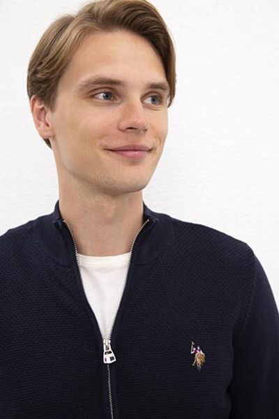 U.S. Polo Assn. Ανδρική ζακέτα Navy Blue