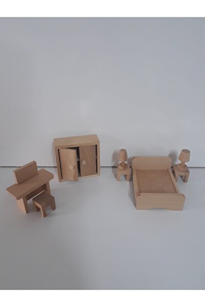 Yaho Ahşap Yatak Odası Takımı Minyatür