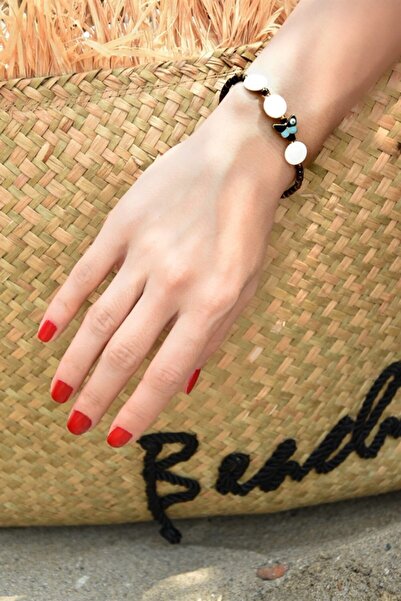 Fox Shoes Kelebek Uçlu Sedef Detaylı Fimo Bileklik Ka011036