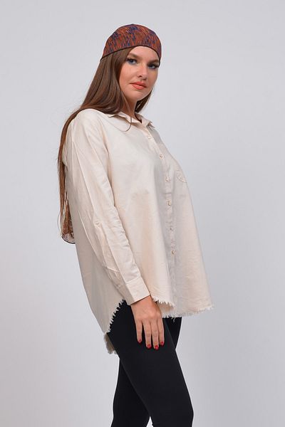 TUSSE Classic Beige Cotton Oversize Shirt