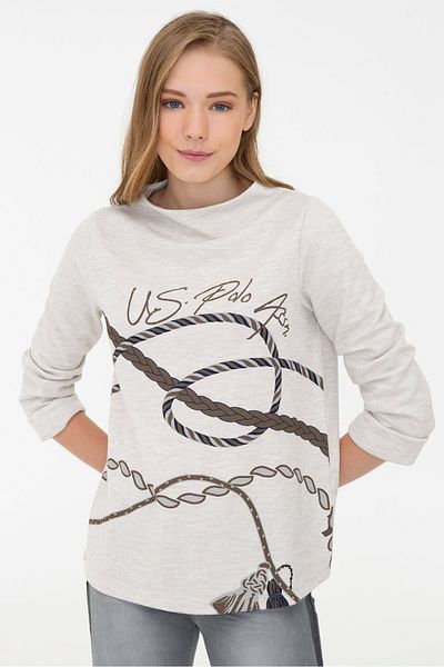 U.S. Polo Assn. White Women's Sweatshirt