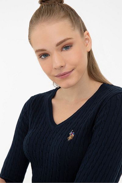 U.S. Polo Assn. Pulover de damă bleumarin