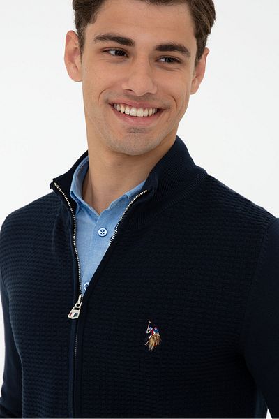 U.S. Polo Assn. Ανδρική ζακέτα Navy Blue