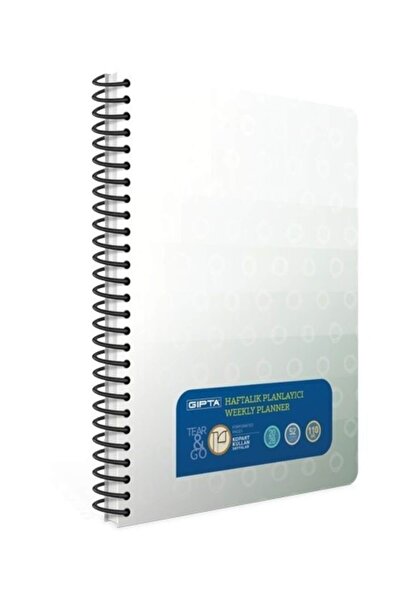 Gıpta Найкращий тижневий план 17 X 24 54 Листовий спіральний тижневий планува...