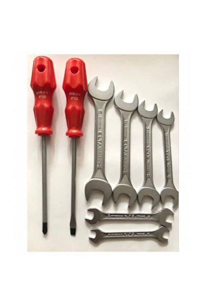 İstanbul E-Hırdavat Elta Iki Ağız Açık Anaktar Seti + Yıldız Tornavida Düz Tornavida