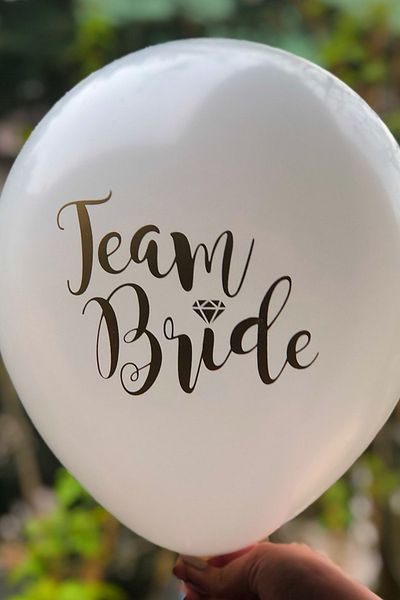 Trend Hediye Sepeti Team Bride Helium Flying Balloon 15pcs