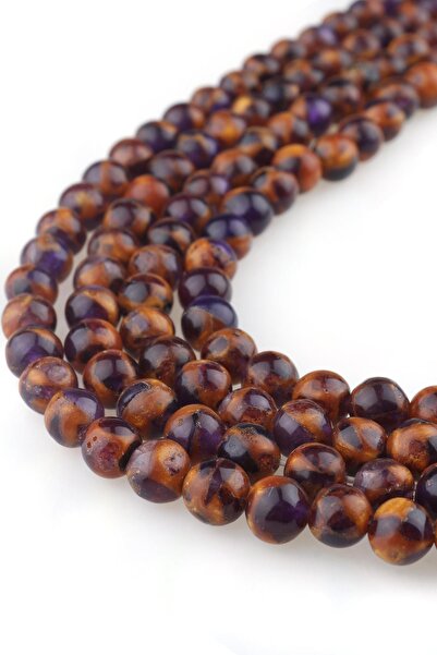 Dünya Doğal Taş 6 mm Opal Agat Albastru Galben - Dz4074-l