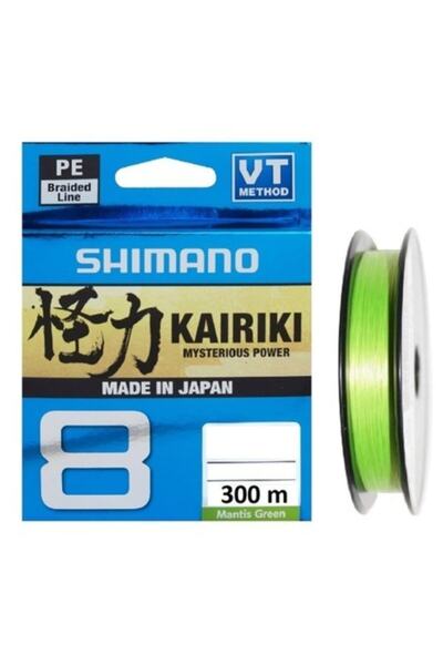 Shimano Kairiki 8 300mt Mantis Green Örgü Ip Misina 0,19mm I04
