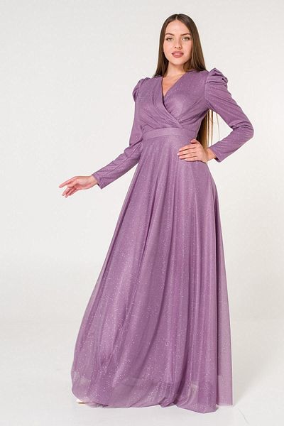 SpringStore Rochie de seara cu sclipici liliac pepene verde