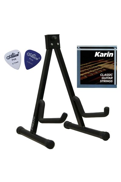 Presto Prs-01 Guitar Stand Stand Karin String Set and 2 Plectrums