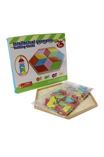 Wooden Toys Ahşap Geometrik Petek Puzzle