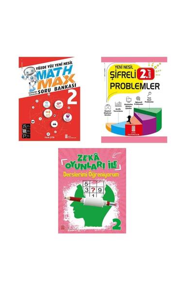 Ata Yayıncılık 2.sınıf Math Max+2 Sınıf Şifreli Promlem+2. Sınıf Zekâ Oyunlar...