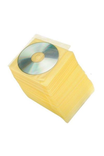 Torima Cd-dvd Envelopes Reversible Pack of 100 Yellow
