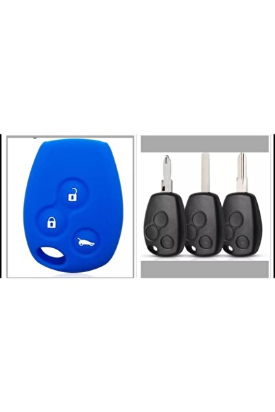ŞENYILDIZ AKSESUAR حافظة حماية لمفتاح السيليكون المتوافقة مع Renault Clio Kan...