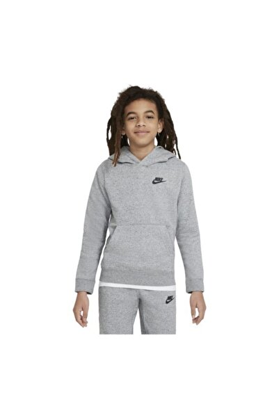 Nike Sportswear Zero Pullover Hoodie Çocuk Sweatshirt - Gri