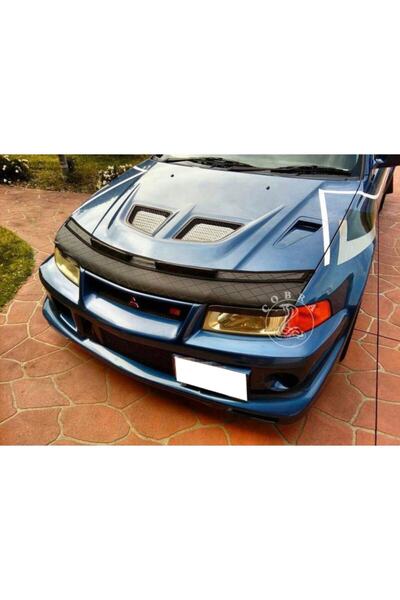 gönen deri قناع غطاء محرك السيارة بتصميم ميتسوبيشي لانسر إيفو 6 تي (1998-2001)