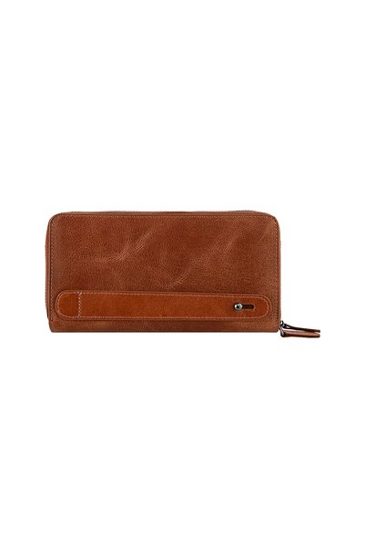 Garbalia Vintage Leather Tan Handbag with Phone Compartment, Wallet and Card Holder, Handmade (There May Be Color Variations in the Crazy Leather Color)
