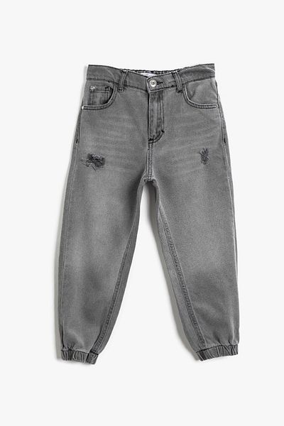 Koton Ripped Jeans Cotton with Elastic Legs