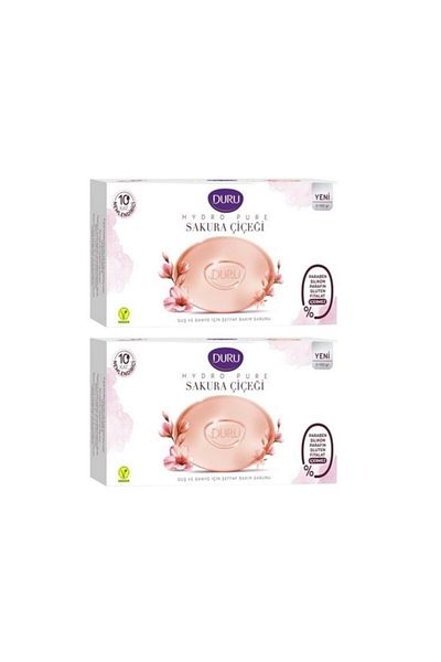 Duru Shower Soap Hydro Pure Sakura Flower 3x150 Gr (vegan) X 2 Pieces
