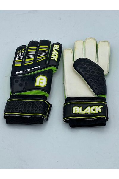 Povit Black Salton Training Latex Grip Goalie Gloves Green