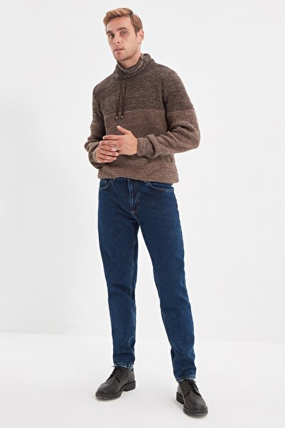 TRENDYOL MAN Lacivert Erkek Essential Fit Jeans TMNAW22JE0727
