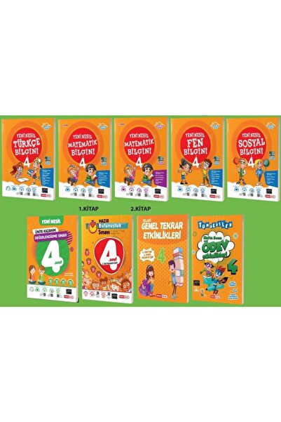 Kırmızı Beyaz Yayınları 4. Sınıf Yeni Nesil Bilgin Serisi Süper Plus Set