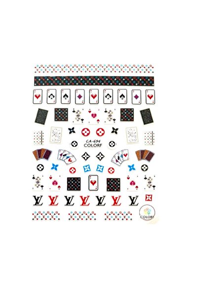 Venalisa Tırnak Sticker Nail Art Süsleme Etiket Ca 694