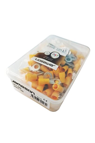 Jameson Jyu-606 Yuvarlak Tip 4-6 Mm M6 Izoleli Kablo Ucu Pabuç 100 Adet