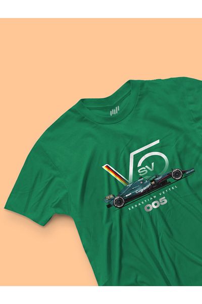 FANBOX SHOP T-shirt με λογότυπο Sebastian Vettel Aston Martin F1 Team