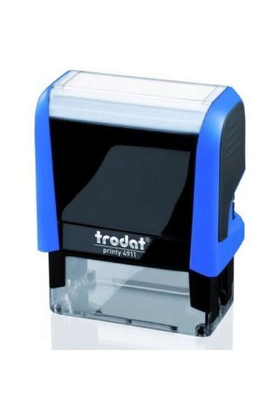 Trodat 4912 Blue Body Blue Felt Stamp (Send the Text to Be Written)