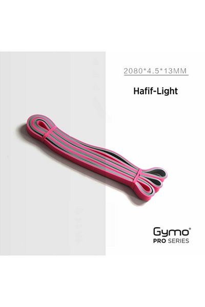 Gymo Pro Power Band Pilates Exercise Resistance Band Light Pink