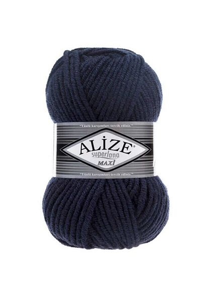 Alize Superlana Maxi Σκούρο Μπλε 58mm - 100gr 100mt Σχοινί