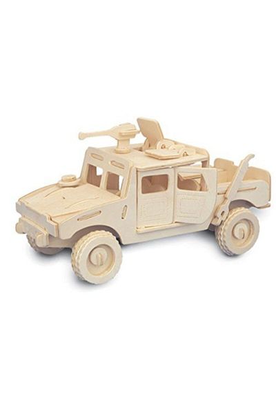 Çağrı 3d Wooden 2 In 1 Military Vehicles Jeep Hummer And Helicopter Model
