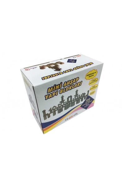 SOYLU Brain Developing and Educational Mini Wooden Building Blocks - 102 Pieces