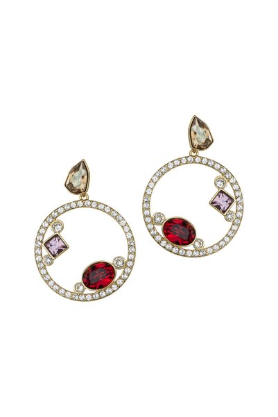 Merano Design Kadın Swarovski Taşlı Halka Küpe GKS511E