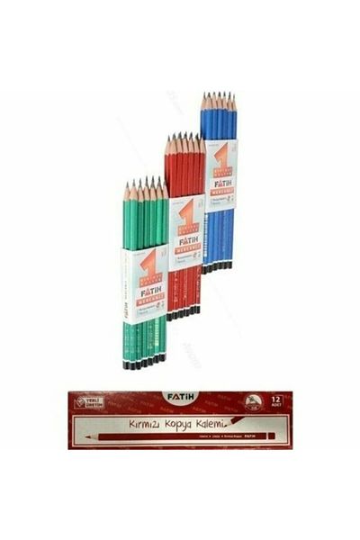 Fatih Coral Pencil and Red Copy Pencil Set