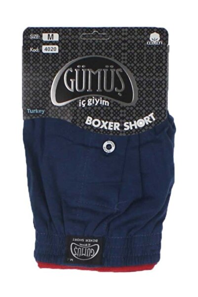 Gümüş İç Giyim Boxer pentru bărbați cu talie elastică 040-4020l-002