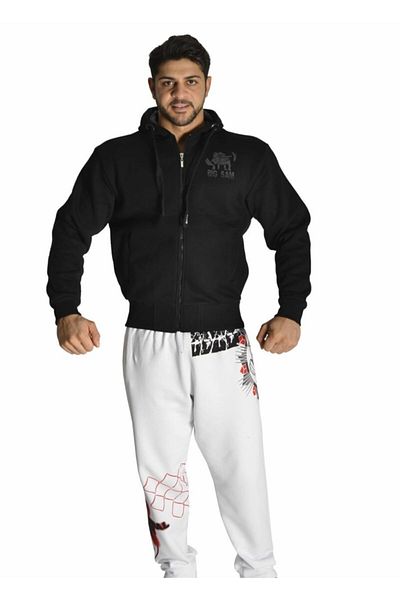 Big Sam Hooded Fleece Black Tracksuit 3614