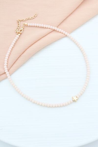 Eylül Takı Minik Yıldız Figürlü Kum Boncuk Kolye