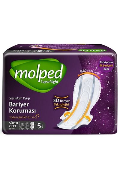 Molped Brand: Supernight Intensive Days & Nights (Super Night) 5-Pack Category: Daily Pad