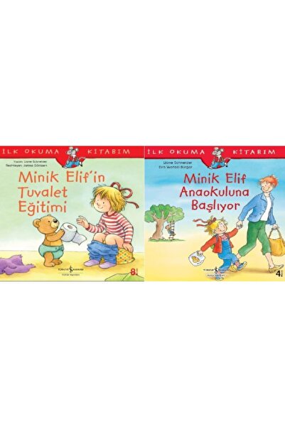 TÜRKİYE İŞ BANKASI KÜLTÜR YAYINLARI Minik Elif Serisi 2 Kitap - Anaokuluna Ba...