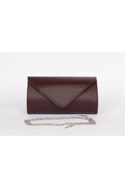 efnanstore Geantă de seară cu model dungi roșii Claret