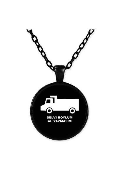 herotasarım سيلفي بويلم دعونا نكتب قلادة سلسلة سوداء Bll198